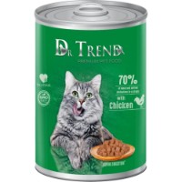 Hrană umedă pentru pisici Dr.Trend Chicken Adult All Breeds 400g