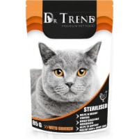 Hrană umedă pentru pisici Dr.Trend Chicken for Sterilised 85g 12pcs