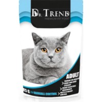 Hrană umedă pentru pisici Dr.Trend Hairball Control Adult 85g 12pcs