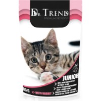 Hrană umedă pentru pisici Dr.Trend Rabbit for Kittens 85g 12pcs