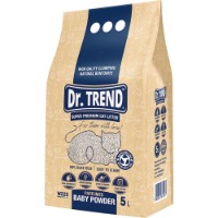 Asternut igienic pentru pisici Dr.Trend Natural Bentonite Parfumed Baby Powder 5L