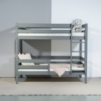 Pat etajat copii MobiCasa Pluto 90x200cm Grey