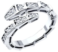 Кольцо из серебра с фианитами Sokolov 94014211 s.19 5,21g