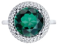 Кольцо из серебра с кварцем и фианитами Sokolov 92014678 s.18 3,23gr фото №3 — интернет-магазин Desire.md