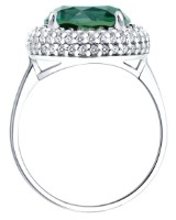 Кольцо из серебра с кварцем и фианитами Sokolov 92014678 s.18 3,23gr фото №4 — интернет-магазин Desire.md