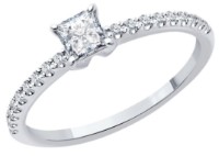 Кольцо из белого золота с бриллиантами Sokolov 9010176-5 s.16 1,68g