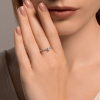 Кольцо из белого золота с бриллиантами Sokolov 9010176-5 s.16 1,68g фото №3 — интернет-магазин Desire.md