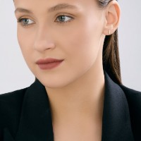 Cercei din aur cu zirconii Sokolov 0200696 0,59g imaginea #3 — magazin online Desire.md