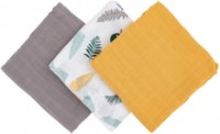 Пелёнки Petite&Mars Moussy Ochre Leaves 68x68cm 3pcs (415360)