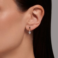 Cercei din aur cu zirconii Sokolov 029978 2,49g imaginea #3 — magazin online Desire.md