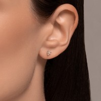 Cercei din aur cu diamante Sokolov 1022142 0,85g imaginea #2 — magazin online Desire.md