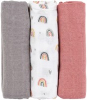 Пелёнки Petite&Mars Moussy Rose Rainbows 68x68cm 3pcs (415362) фото №2 — интернет-магазин Desire.md