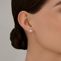 Cercei din aur alb cu diamante Sokolov 1022388-3-5 1,68g imaginea #2 — magazin online Desire.md