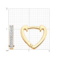 Cercei din aur cu diamante Sokolov 1022414 1,56g imaginea #2 — magazin online Desire.md