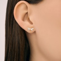 Cercei din aur cu diamante Sokolov 1022488 1,07g imaginea #3 — magazin online Desire.md