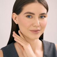 Cercei din aur cu diamante Sokolov 1022488 1,07g imaginea #2 — magazin online Desire.md