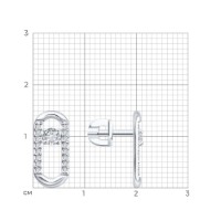 Cercei din aur alb cu diamante Sokolov 1022570-3-5 2,43g imaginea #2 — magazin online Desire.md