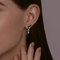 Cercei din aur alb cu safire Sokolov 2021226-3 4,67g imaginea #2 — magazin online Desire.md