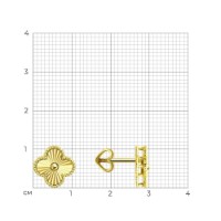 Cercei din aur galben Sokolov 53-122-02245-1  1,84g imaginea #2 — magazin online Desire.md