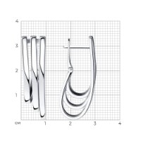 Cercei din argint Sokolov 94-120-00590-1  6,44g imaginea #2 — magazin online Desire.md