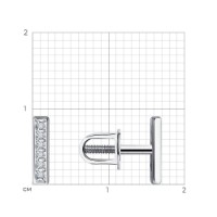 Серьги из серебра с бриллиантами Sokolov 94-222-02055-1  0,79g фото №2 — интернет-магазин Desire.md
