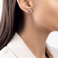 Серьги из белого золота с бриллиантами и танзанитами Sokolov 6024355-3  2,03g фото №2 — интернет-магазин Desire.md