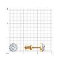 Серьги из золота с бриллиантами и топазами Sokolov 72-00001  1,4g фото №4 — интернет-магазин Desire.md