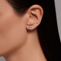 Серьги из золота с горным хрусталем Sokolov 728318  2,04g фото №2 — интернет-магазин Desire.md