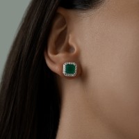 Серьги из серебра с агатами и фианитами Sokolov 92022852 3,33g фото №4 — интернет-магазин Desire.md