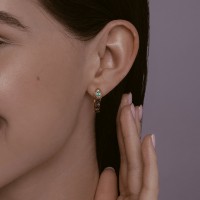 Серьги из золота со шпинелью и изумрудами Sokolov 728,819  3,67g фото №2 — интернет-магазин Desire.md