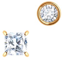 Серьги из золота с фианитом Sokolov 200575  1,71g фото №3 — интернет-магазин Desire.md