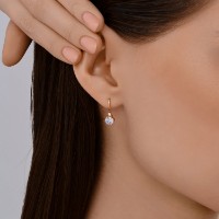 Серьги из золота с фианитами Sokolov 51-120-02810-1  1,64g фото №3 — интернет-магазин Desire.md