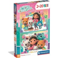 Puzzle Clementoni 2x20 Gabby's Dollhouse 2026 (24832)  imaginea #2 — magazin online Desire.md