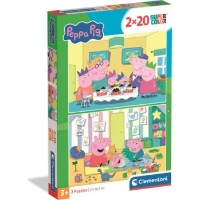 Puzzle Trefl 2x20 Peppa Pig 2026 (24831)  imaginea #2 — magazin online Desire.md