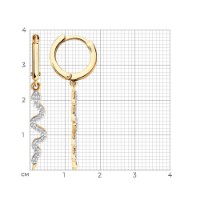 Серьги Sokolov 51-121-02889-1  3,29g фото №3 — интернет-магазин Desire.md