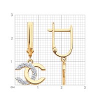 Серьги Sokolov 51-121-02988-1  2,44g фото №2 — интернет-магазин Desire.md