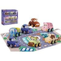 Набор машин New World Soft Plastic Coasting Trolley 6pcs (1204) фото №2 — интернет-магазин Desire.md