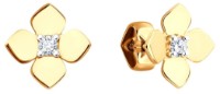 Серьги из золота с фианитами Sokolov 51-122-02820-1  1,29g