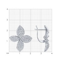 Серьги из серебра с фианитами Sokolov 94027297  6,13g фото №3 — интернет-магазин Desire.md