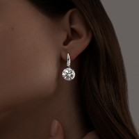 Серьги из серебра с фианитами Sokolov 94022277 7,15g фото №5 — интернет-магазин Desire.md