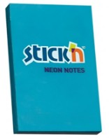 Hârtie de notițe Stick'n Neon Blue 100pcs (21207)