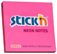 Hârtie de notițe Stick'n Neon Crimson 100pcs (21165)