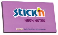 Hârtie de notițe Stick'n Neon Purple 100pcs (21214)