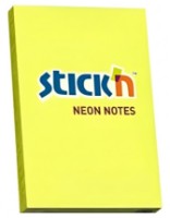 Hârtie de notițe Stick'n Neon Yellow 100pcs (21132)