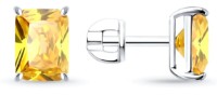 Серьги из серебра с фианитом Sokolov 94026861  2,44g фото №4 — интернет-магазин Desire.md