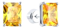 Cercei din argint cu zirconiu Sokolov 94026861  2,44g