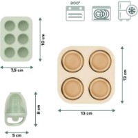 Set dispozitiv de hranire (nibler) & 2 recipiente din silicon Babymoov A004411 imaginea #4 — magazin online Desire.md