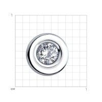 Pandantiv din aur alb cu diamant Sokolov 1030343-5 0,96g imaginea #3 — magazin online Desire.md