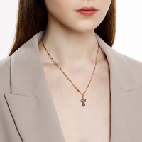 Pandantiv din aur combinat cu fațetare diamantată Sokolov 121 398  1,05g imaginea #2 — magazin online Desire.md