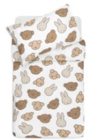Lenjerie de pat pentru copii Jollein Miffy And Friends 140x100cm (003-005-68047)